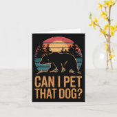 Mag ik die hond Beer 1 Kaart (Gele Bloem)