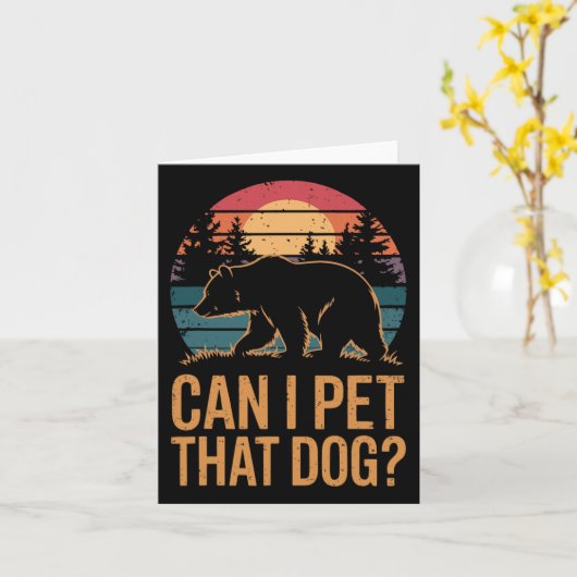 Mag ik die hond Beer 1 Kaart (Gele Bloem)