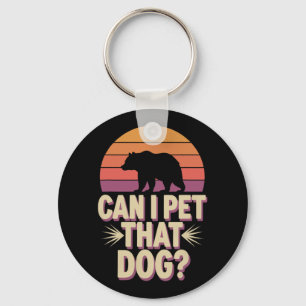 Mag ik die Hond Beer Aaien Sleutelhanger
