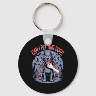 Mag ik die hond Cerberus Horror Halloween Dog L Sleutelhanger