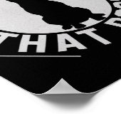 Mag ik die hond een grappige hondenliefhebber late poster (Hoek)