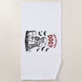 Mag ik die hond Halloween aaien? Strandlaken (Voorkant)