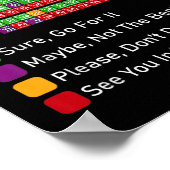 Mag ik die hond Meme Retro Dierenvriend Funny O Poster (Hoek)