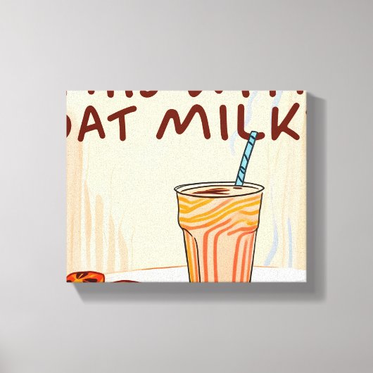 Mag ik dit met havermout? canvas afdruk (Voorkant)