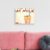 Mag ik dit met havermout? canvas afdruk (Insitu (Woonkamer))