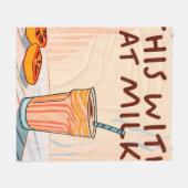 Mag ik dit met havermout? fleece deken (Voorkant (Horizontaal))