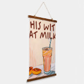 Mag ik dit met havermout? hangend wandkleed (Gebogen)