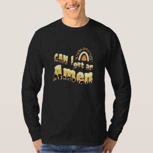 Mag ik een Amen Christelijke Jezus Leopard Prin? T-shirt