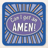 Mag ik een AMEN? Kartonnen Onderzetters (Voorkant)