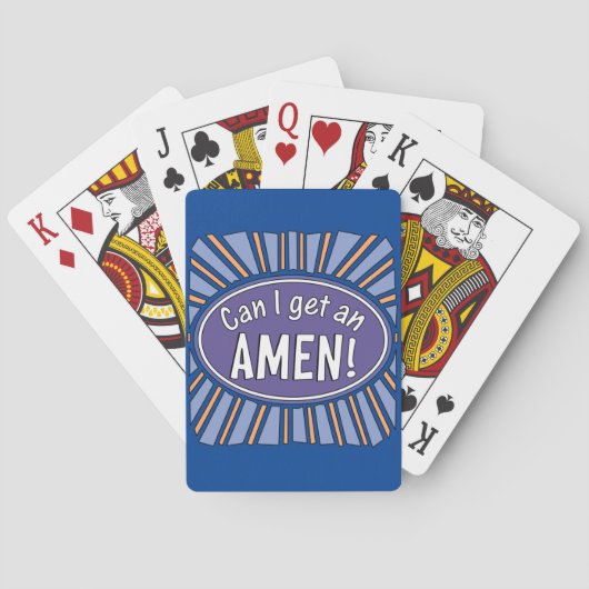 Mag ik een AMEN? Pokerkaarten (Achterkant)