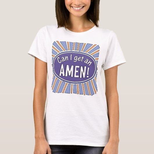 Mag ik een AMEN? T-Shirt (Voorkant)