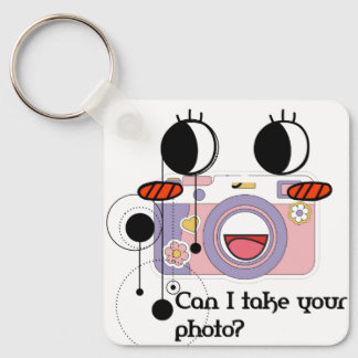 Mag ik een foto van je maken? Camerakunst Sleutelhanger