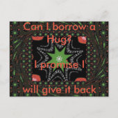 Mag ik een Hug Post-kaart lenen? Briefkaart (Voorkant)