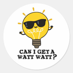 Mag ik een watt zien grappige wetenschappelijke bu ronde sticker