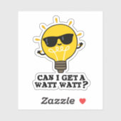 Mag ik een watt zien grappige wetenschappelijke bu sticker (Vel)