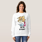 Mag ik even? Dames Basic Sweatshirt (Voorkant volledig)