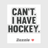 Mag ik geen Hockey geweldige grappige laptop? Sticker (Vel)