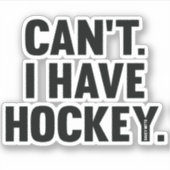 Mag ik geen Hockey geweldige grappige laptop? Sticker (Voorkant)