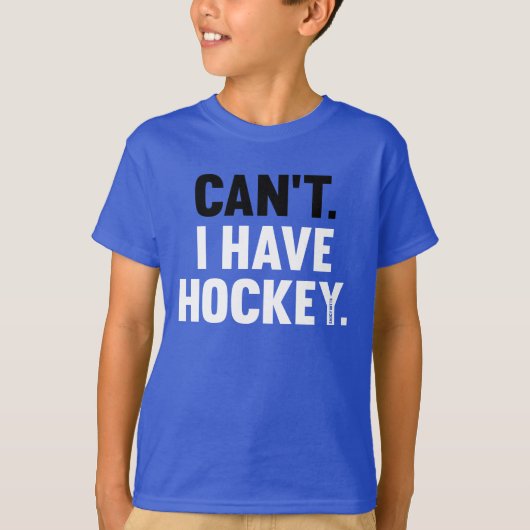 Mag ik geen Hockey, grappige excuus voor de jeugd? T-shirt (Voorkant)