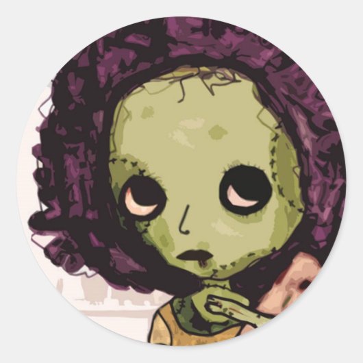 Mag ik het houden? ronde sticker (Voorkant)