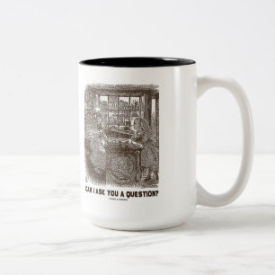 Mag ik je een vraag stellen? (Alice Sheep) Tweekleurige Koffiemok