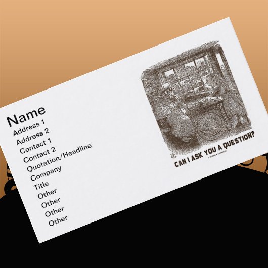 Mag ik je een vraag stellen? (Alice Sheep) Visitekaartje
