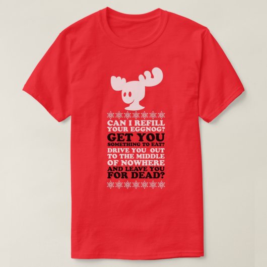 Mag ik je Eggnog vullen? T-shirt (Design voorkant)