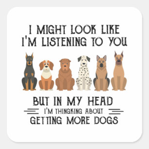 Mag ik je even horen? vierkante sticker
