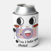 Mag ik je foto nemen? Camera-illustratie Blikjeskoeler (Blikje Voorkant)