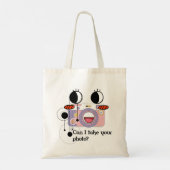 Mag ik je foto nemen? Camera-illustratie Tote Bag (Achterkant)