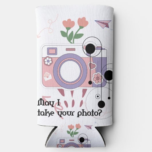 Mag ik je foto nemen? seltzer blikjeskoeler (Voorkant)