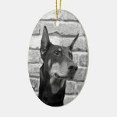 Mag ik je gezicht laten zien? keramisch ornament (Links)