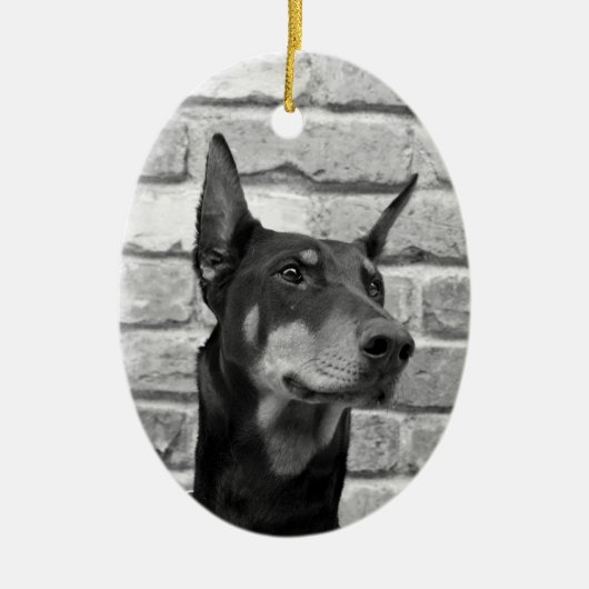 Mag ik je gezicht laten zien? keramisch ornament (Voorkant)