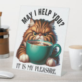 MAG IK JE HELPEN? RECLAMEBORD MET VOETSTUK (Insitu)