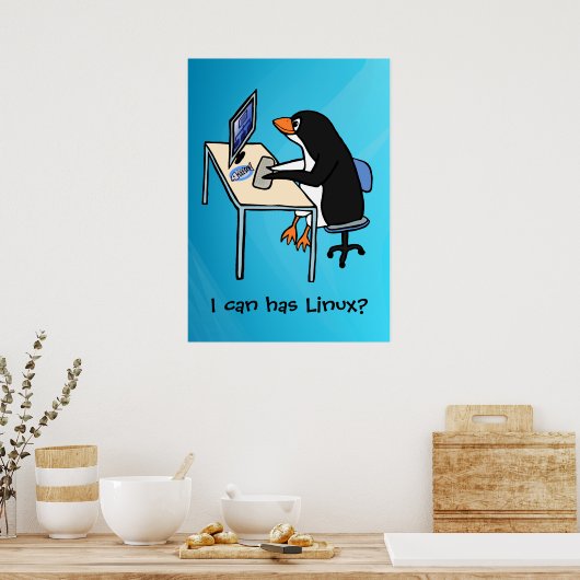 Mag ik Linux? Poster (Keuken)