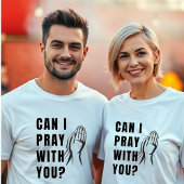 Mag ik met u bidden? - Gebed handen Unisex T-shirt