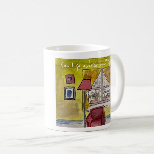 Mag ik nu naar buiten gaan (alsjeblieft) Mok (Voorkant rechts)