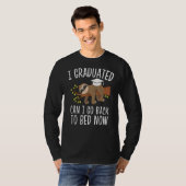 Mag ik terug naar bed Afstuderen voor haar? T-shirt (Voorkant volledig)