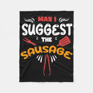 Mag ik The Sausage Humor Grilling Master Bb voorst Fleece Deken