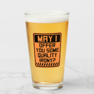 Mag ik u een kwalitatief hoogwaardige ironische gr glas