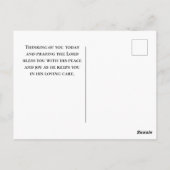 Mag ik uw genade altijd geweldig Christelijk vinde Briefkaart (Achterkant)