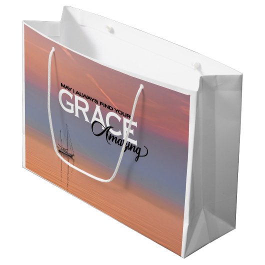 Mag ik uw genade altijd geweldig Christelijk vinde Groot Cadeauzakje (Voorkant Gekanteld)