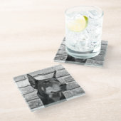 Mag ik Uw Gezicht likken Glazen Onderzetter (Schuin)