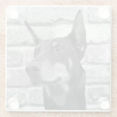 Mag ik Uw Gezicht likken Glazen Onderzetter (Achterkant)