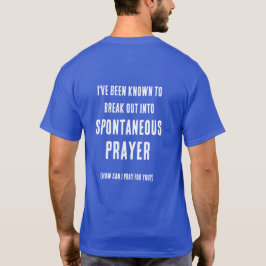 Mag ik voor je bidden Spontane gebeden Roze Paars T-shirt