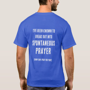 Mag ik voor je bidden Spontane gebeden Roze Paars T-shirt