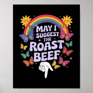 Mag ik voorstellen dat het gebraden rundvlees grap poster