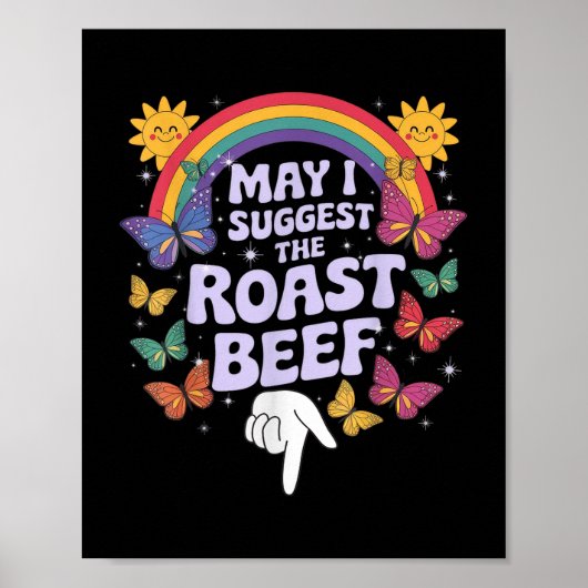 Mag ik voorstellen dat het gebraden rundvlees grap poster (Voorkant)