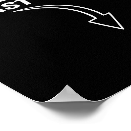 Mag ik voorstellen dat het gebraden rundvlees grap poster (Hoek)