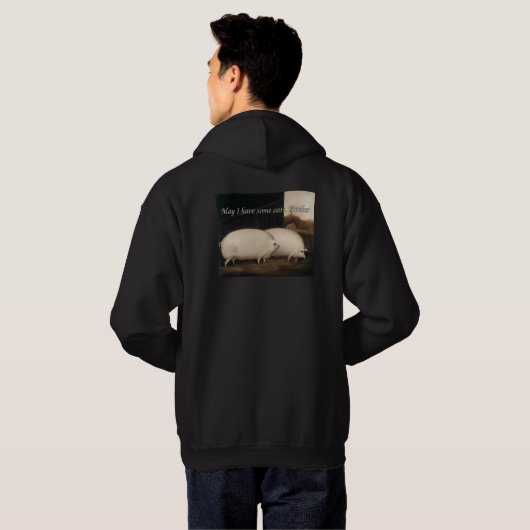 Mag ik wat haver broertje. hoodie (Achterkant volledig)